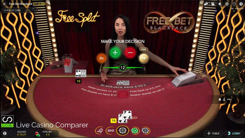 play free bet blackjack online