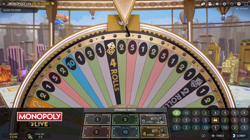 Betway Monopoly Live